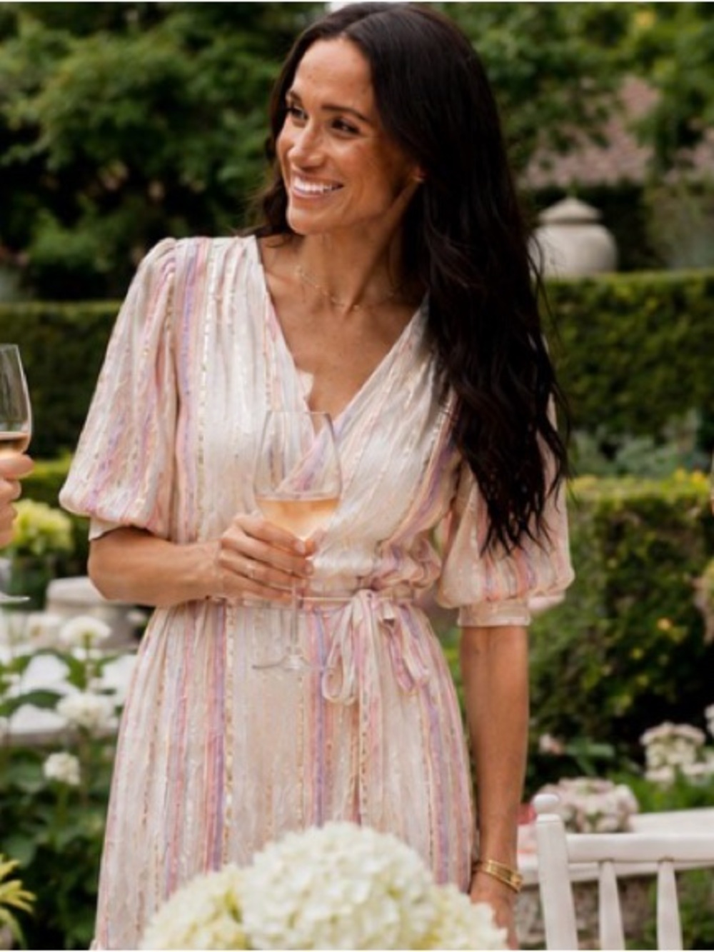 Anthropology Traffic People Maxi Wrap Dress Meghan Markle Quiet Luxury Boho Glam
